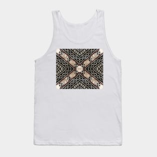 Fijian Tapa Cloth 27 by Hypersphere Tank Top